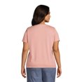 thumbnail image 2 of Lands' End Women's Plus Size Relaxed Supima Cotton Short Sleeve V-Neck T-Shirt, 2 of 3