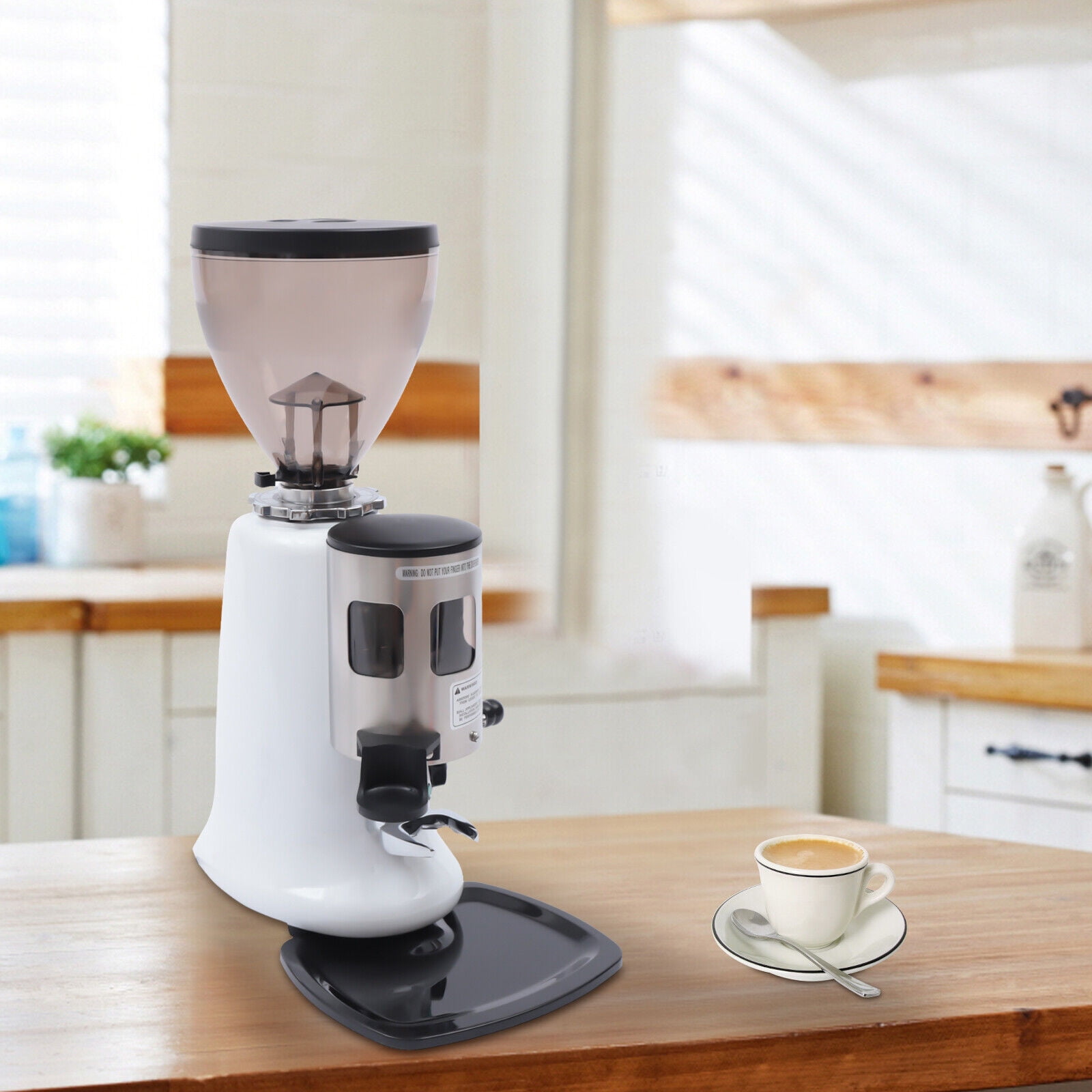 Commercial Coffee Grinder Electric Automatic Burr Mill Espresso Bean  Grinding Home 100W 