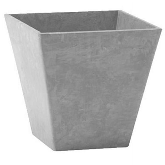 Novelty Manufacturing NOV35100 10 in. Novelty Square Ella Grey Planter