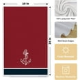 thumbnail image 5 of Nautical Boat Kitchen Dish Towels - Nautical Hand Towels, Gifts for Boat Owner, Coastal Kitchen Chenille Towels 18 X 26 Inches, Set of 4（Red）, 5 of 5
