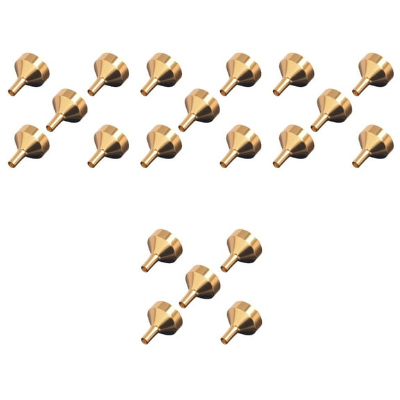 20 Pcs Kitchen Funnels Spill Free Funnel Funil Mini Funnel Funnel for Essential Oils Small Metal Funnel