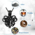 thumbnail image 3 of Hollow Butterfly Cremation Urn Necklace for Ashes- Urn Locket Ashes Necklace Urn Jewelry Memorial Keepsake Fine Keepsake for A Loss of the Loved One, 3 of 8