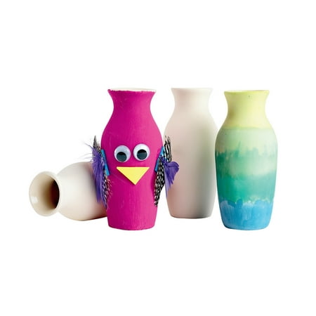 Decorative Item Set - Colorations Decorative Ceramic Vases - Set of 12 (Item # MINIVASE)