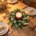 thumbnail image 5 of WWG Candle Ring, Plastic Candle Wreath for Dining Table, 7.87 Inch Diameter, Festive Decoration for Party, Home, Fireplace, Includes 1 Piece, Versatile Candle Holder for Cylindrical Candles, 5 of 6