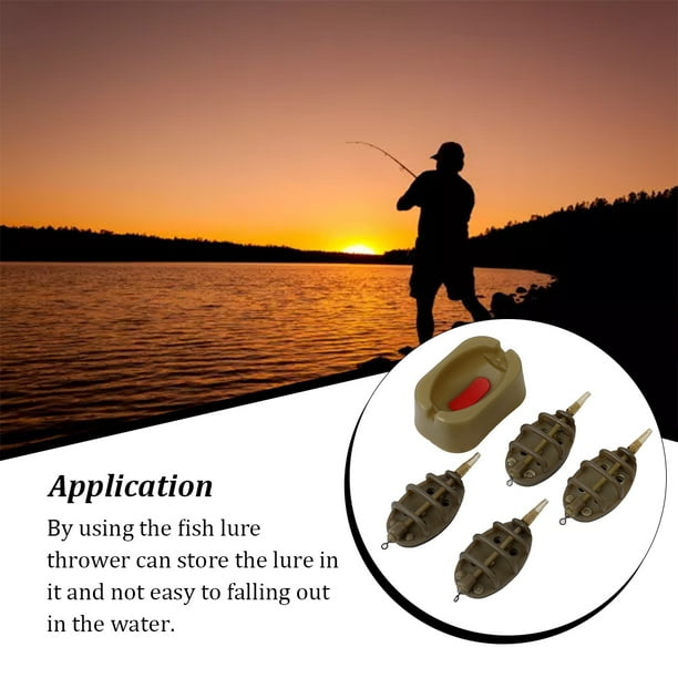 Inline Method Fishing Bite Feeders Universal Molds Thrower Fish Lures Plumb  Set Attachment Outdoor Freshwater Saltwater Small Grams 
