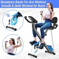 thumbnail image 2 of Cycool 3-IN-1 Folding Magnetic Exercise Bike Indoor Cycling x Bike Twister Plate Arm Resistance Bands 220, 2 of 9