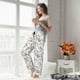 thumbnail image 5 of Balery Daisies Flowers Pantalones de pijama para mujer, pijamas ultraligeros, pantalones de estar por casa-Small, 5 of 6