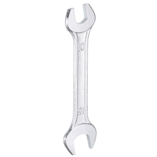 Llave de doble extremo abierto Uxcell 10 mm x 15 mm Llave en U métrica