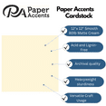 thumbnail image 2 of PA Paper Accents Smooth Cardstock 12" x 12" Matte Cream, 80lb colored cardstock paper for card making, scrapbooking, printing, quilling and crafts, 25 piece pack, 2 of 7