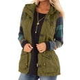 thumbnail image 3 of Women Sleeveless Casual Vest Lightweight Drawstring Jackets with Pockets, 3 of 5