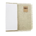 thumbnail image 3 of Rustic Chic Plain Table Placemat with Frayed Edges - Set of 4 (Natural Frayed 13"x19" Placemat-Set of 4), 3 of 3