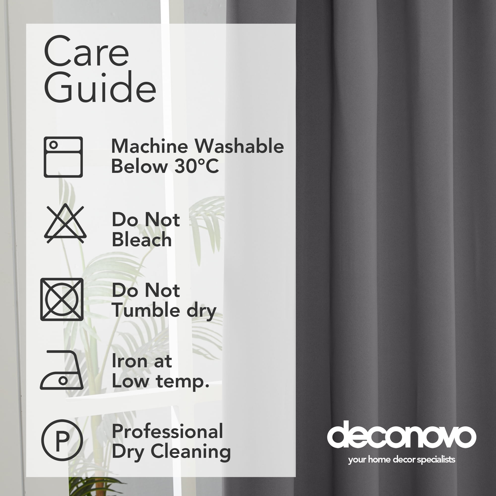 ZOPZO Blackout Curtains 84 inch length Rod Pocket Energy Saving Drapes for Living Room 52 x 84 inch Dark Gray Set of 2