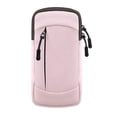 thumbnail image 1 of Bolsa para teléfono en el brazo con brazalete de running de dos capas, ajuste cómodo, bolsillo seguro para el teléfono para deportes y fitness., 1 of 8