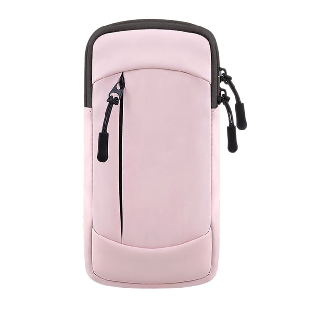 Bolsa para teléfono en el brazo con brazalete de running de dos capas, ajuste cómodo, bolsillo seguro para el teléfono para deportes y fitness.