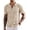 Classic Apricot & White, variant on Men's Knit Shirts Short Sleeve Button Up Polo Shirt Fashion Casual Summer Beach Shirts