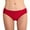 Red, variant on Women’s Side Shirred Bikini Bottom Solid Beach Classics Swim Bottom Mid Rise Bathing Suits