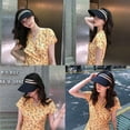 thumbnail image 7 of Holzlrgus Straw Sun Visor for Women Clip On Wide Brim Straw Visor Cap Summer Beach Travel Sun Hat UPF 50+, 7 of 7