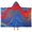 Blue Red Gold, variant on Pink Gold Marble Pattern Hooded Bath Towel,50"x30" for Ages 3 To 12 Kids, Quick Dry Lightweight Soft Microfiber Hood Beach Towel Cover Up for Kids