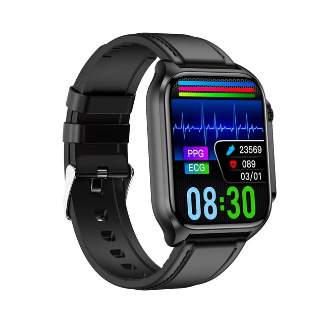 Reloj inteligente TK12, pulsera deportiva con control de la glucosa en sangre, llamadas por Bluetooth, frecuencia cardíaca, oxígeno en sangre, presión arterial, electrocardiograma y