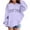 Purple, variant on SonxaHe Toddler Girl's Hooded Sweatshirts Long Sleeve Letter Prints Comfy Loose Casual Autumn Hoodies Beige,Sized 3-4