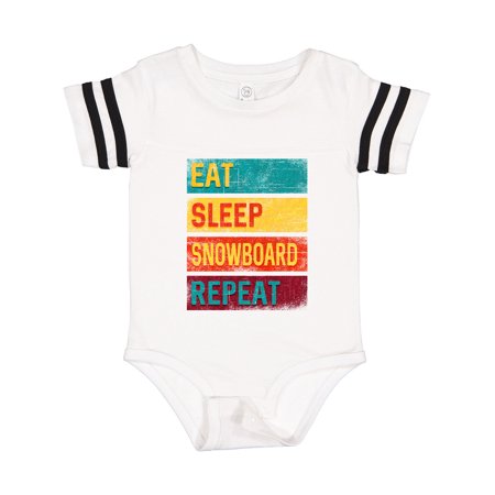 

Inktastic Snowboarding Eat Sleep Snowboard Repeat Gift Baby Boy or Baby Girl Bodysuit