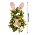 thumbnail image 3 of Klon Easter Bunny Wreath Floral For Front Door Wall Hanging Festive, 3 of 5