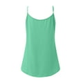 thumbnail image 6 of Green Womens Summer Tops Women Pleated Top Shirt Spaghetti Strap Camisole Fit Casual Sleeveless Summer Tank Tops Fashion Shirt Tank Tops for women, 6 of 6