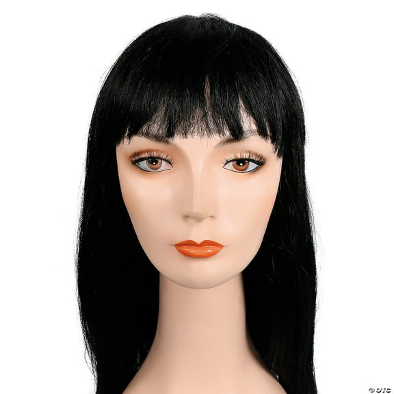 Morris Costumes LW554BK   Round Cleo Wig for Women - Black 1