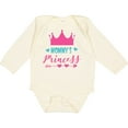 thumbnail image 3 of Inktastic Mommy's Princess, Little Princess, Crown, Hearts Girls Long Sleeve Baby Bodysuit, 3 of 5