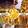 thumbnail image 6 of Christmas LED String Lights, 33Ft 100 LED Plug in String Lights, 8 Modes Waterproof Twinkle Lights for Indoor Outdoor Xmas Tree Wedding Party Bedroom Decoration ,Warm White Light, 6 of 9