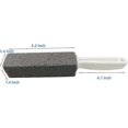thumbnail image 2 of Pumice stone for toilet cleaning, pumice stone toilet brush with handle 4-pack black-WELLNGS, 2 of 5
