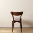 thumbnail image 5 of Solid Wood Dining Chairs Set of 4, Modern Upholstered Kitchen Side Chairs, Farmhouse Dining Room Chair, Walnut, 5 of 7