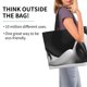 thumbnail image 2 of Balery Black White Fluid Sculpture Bolsa Tote Estilo Estético con Cremalleras, Bolsa de Hombro, Bolsa de Compras Grande y Plegable, 2 of 8