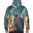 thumbnail image 7 of Honeii Starry Sky Cloud Wolf Pattern Mens Hoodies Men's Loose Sleeve Sweatshirt,Pullover Hooded Sweatshirt for Men,Essentials Hoodie-X-Large, 7 of 7