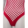 thumbnail image 5 of Aislor Lingerie Résille pour Femmes Body Transparent Monokini une Pièce Maillot de Bain Rouge Taille Unique, 5 of 5