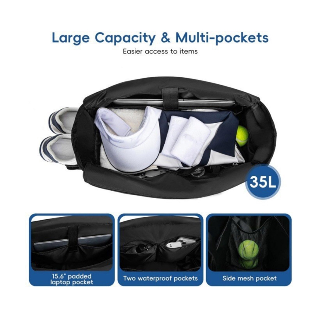 Tennis Racket Shoulder Bag Tennis Toted Bag Tennis Racket Bags Pickleballs Bags