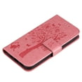 thumbnail image 6 of Designed for iPhone 15 Case Wallet for Women, Flip Folio Cover with Embossed PU Leather Kickstand Credit Card Holder Magnetic Wrist Strap Protective Case for iPhone 15, Pink, 6 of 6