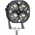 thumbnail image 1 of 1pc 40W 3 Channel LED Work Light, Square Spotlight, 6500K LED Driving Light for 9-80V Car Truck Off Road ATV SUV, 1 of 5