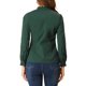 thumbnail image 3 of CAMISA BLUSA DE MANGA LARGA CON VOLANTES Y BOTONES DE ENCJE DE CUELLO ALTO PARA MUJERES CHIC INSPIRE VERDE XS, 3 of 7