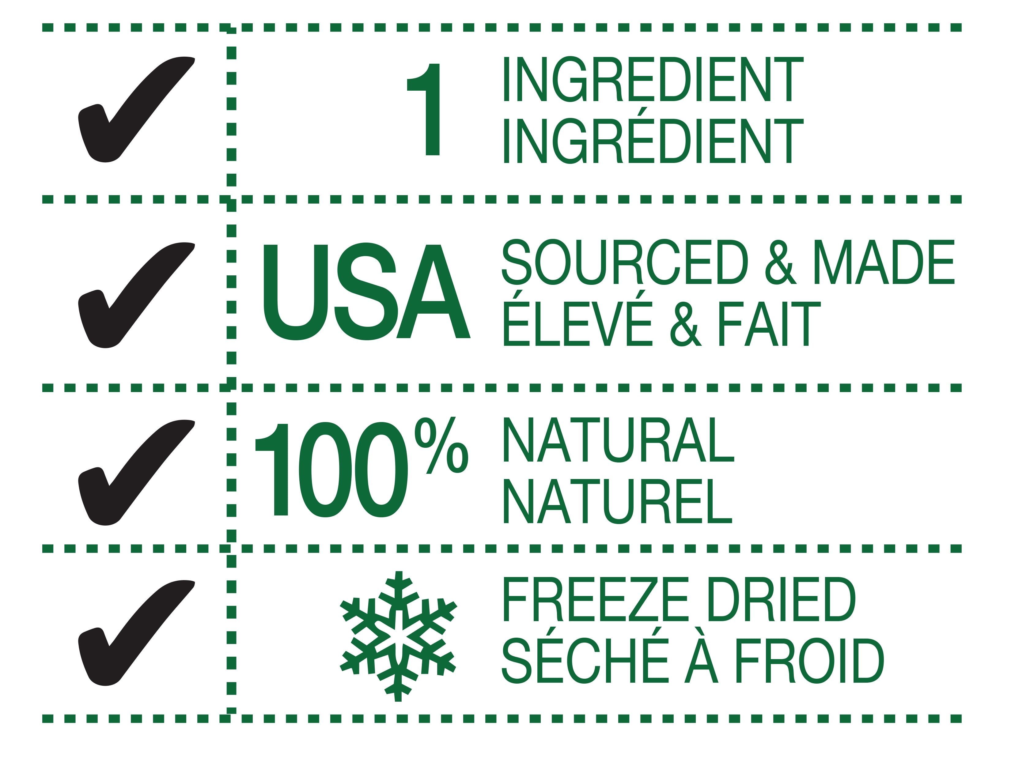 PureSnacks Beef Freeze Dried Dog Treats, 1 Ingredient, Made In USA, 14.4oz