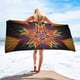 thumbnail image 1 of mfyjkho Toalla de playa de microfibra resistente a la arena, secado rápido, estampado geométrico, 76 x 152 cm, multiusos para piscina y viajes (1 toalla), 1 of 7