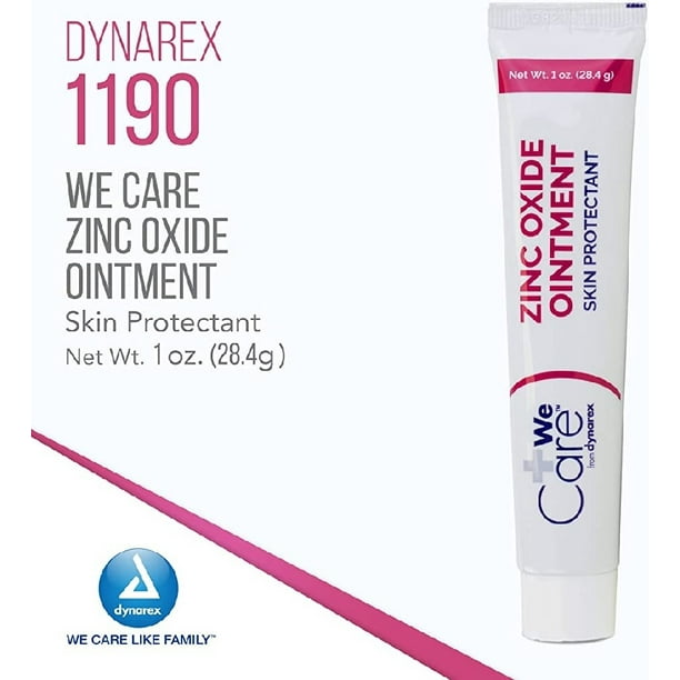 Zinc Oxide Ointment Skin Protectant 1 oz by Dynarex Pack of 3