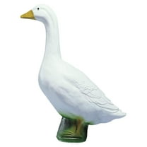 Goose Outdoor Lawn and Garden Statue, 23" Tall Animal Figurine for Patio, Balcony, or Front Porch Decor, White