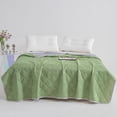 thumbnail image 2 of Ohufall Cooling Comforter Infant Grade Silk Light Quilt Summer Bedding Solid Color Thin Bed Quilt Multiple Colors Available, 2 of 3