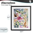 thumbnail image 4 of Stupell Industries Eclectic Vibrant Garden Impressions Black Framed Print Under Glass, 13 x 16, by Lisa Nohren, 4 of 8