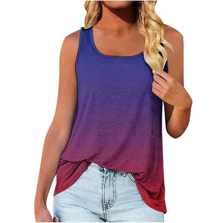 

SMihono Summer Business Tank Tops for Women Raceback Sleeveless Tanks Geometric Color Block Camis Square Neck Shirts Loose Fit Flowy Tunic Blouse Stretch Classic Body Suits Trendy 2023 Purple 6