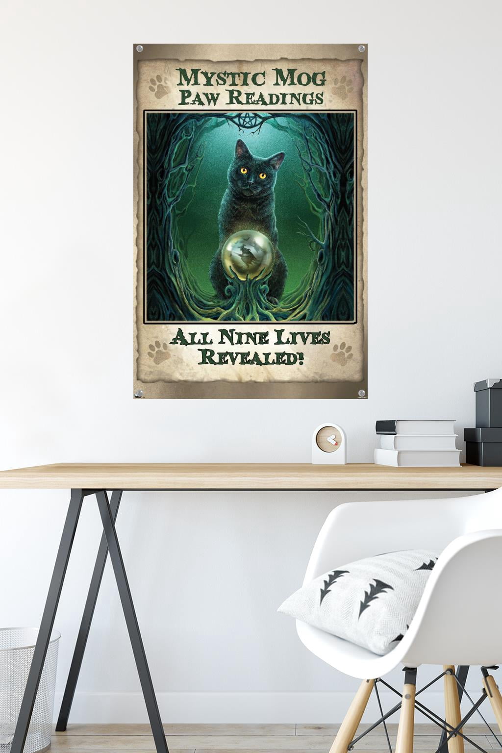 Lisa Parker - Mystic Mog Wall Poster with Pushpins, 22.375" x 34"