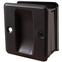 Square Pocket Door Lock, Passage (Hall/Closet) Latch, Oil-Rubbed Bronze by Stone Harbor Hardware