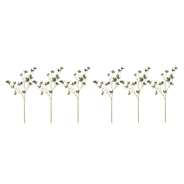 Monstrate 3 piezas elegantes plantas verdes artificiales para interiores o exteriores durabilidad duradera bajo mantenimiento púrpura púrpura 2Conjunto