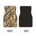 thumbnail image 2 of Pofeuu Mushrooms Honeycomb Print Car Foot Mat Set of 4 Pieces - All-Weather Full Set Floor Mats for Cars Trucks SUVs, 2 of 7
